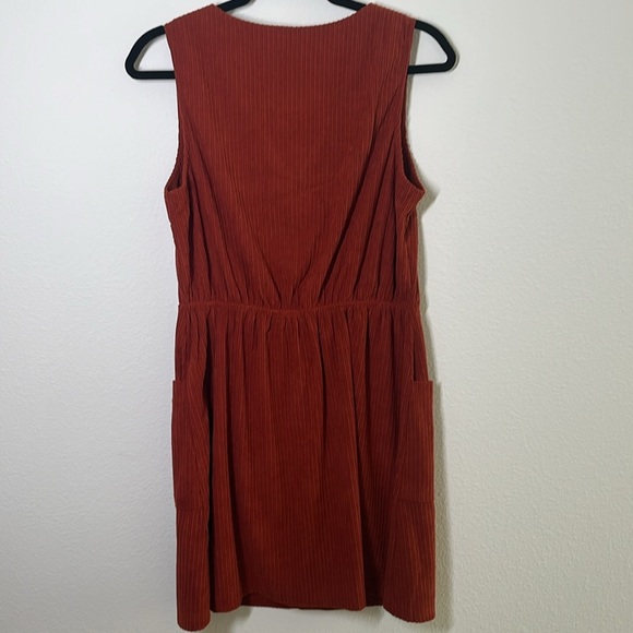 Monteau LA Corduroy Mini Dress NWT XS Preppy Fall Layered Look - Picture 6 of 7